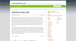 Desktop Screenshot of blog.promosonline.com